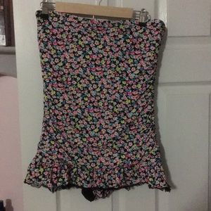 Floral mini swim dress